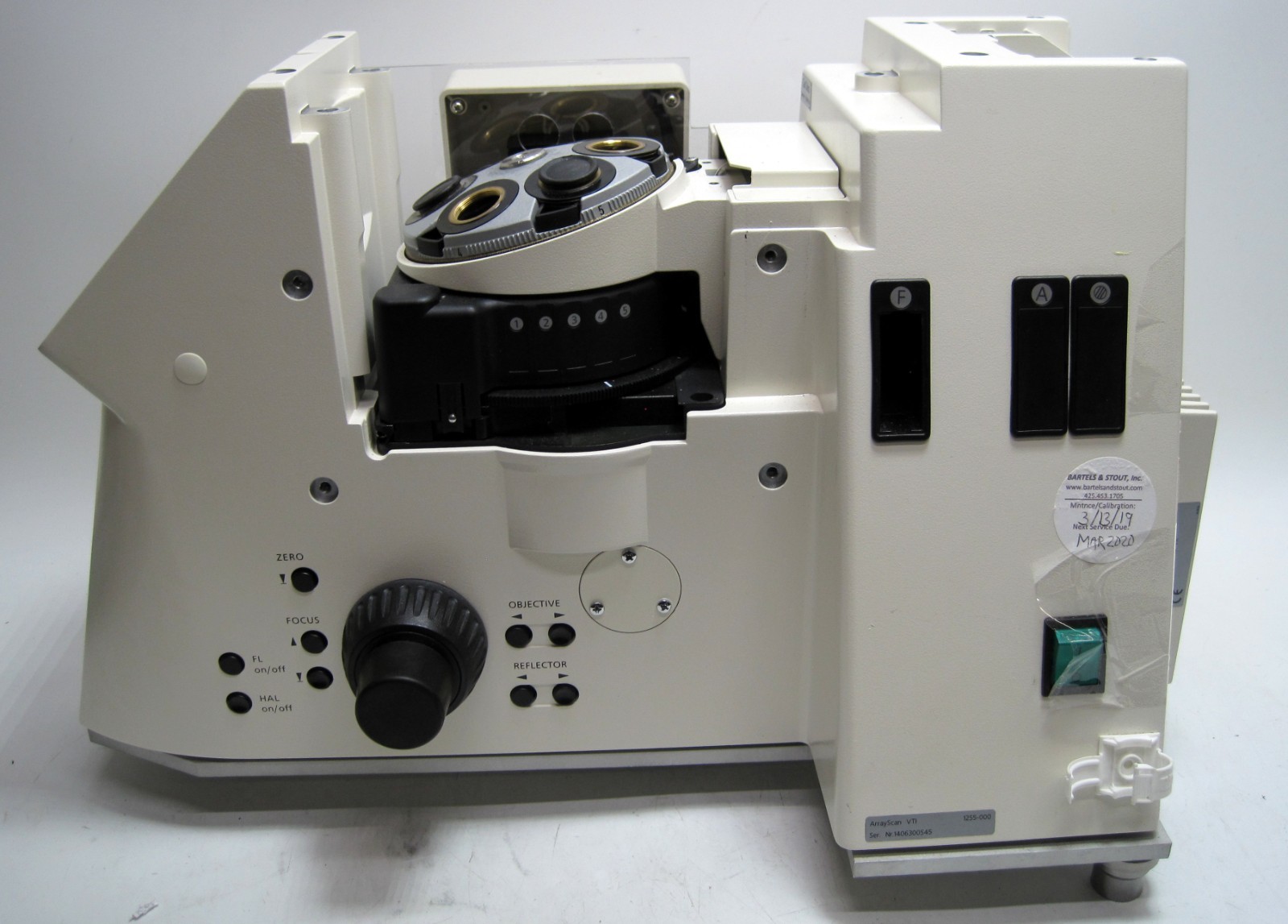 CARL ZEISS Axiovert 200M Inverted Fluorescence Microscope from Arrayscan VTI