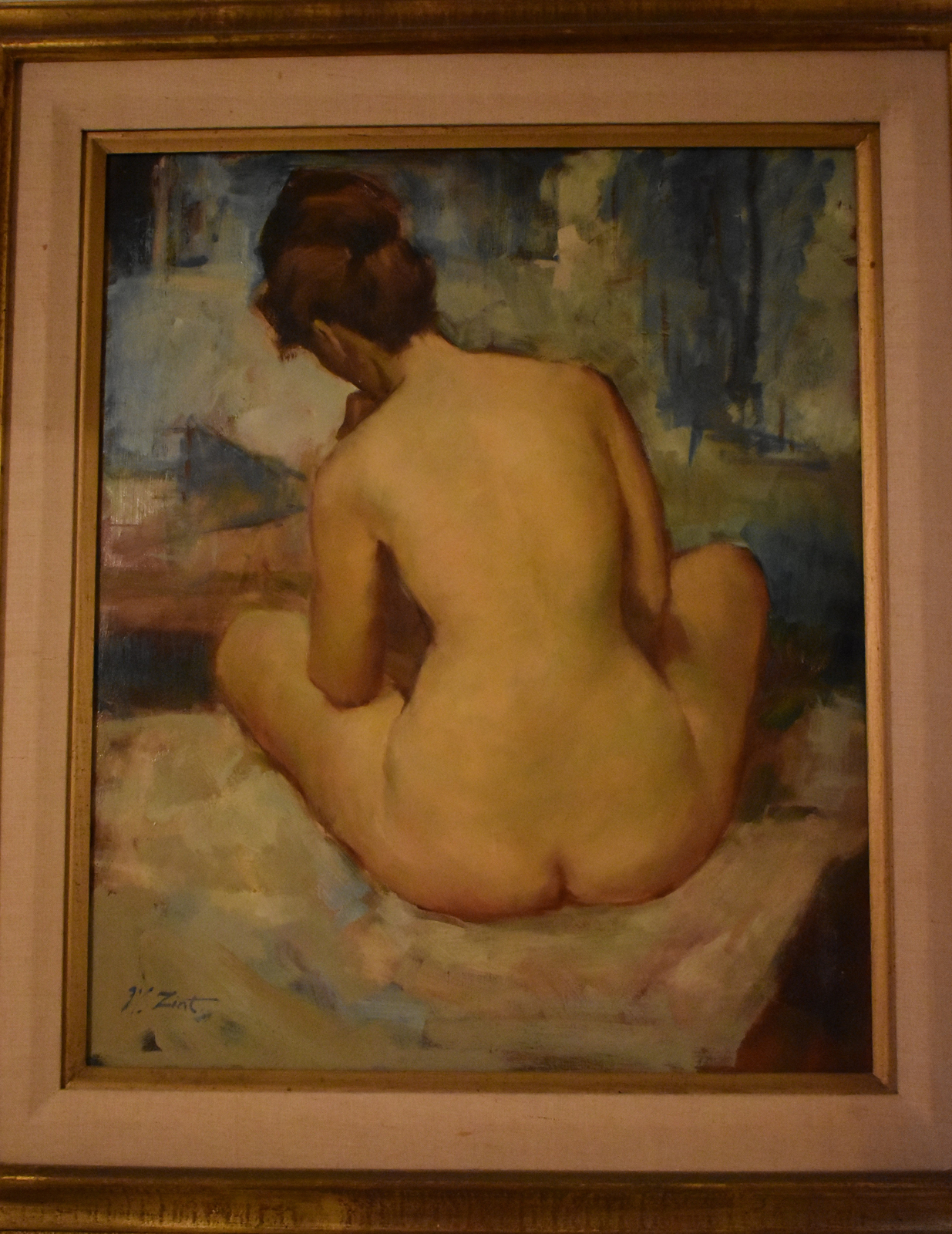 WADE ZINT Back Nude on the bed