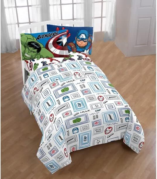 Marvel Avengers Bedding set 3 Pcs Kids Twin Sheet Set