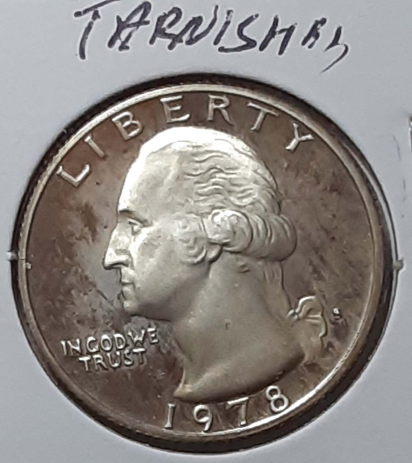 1978 Washington S Quarter - Proof - Tarnished