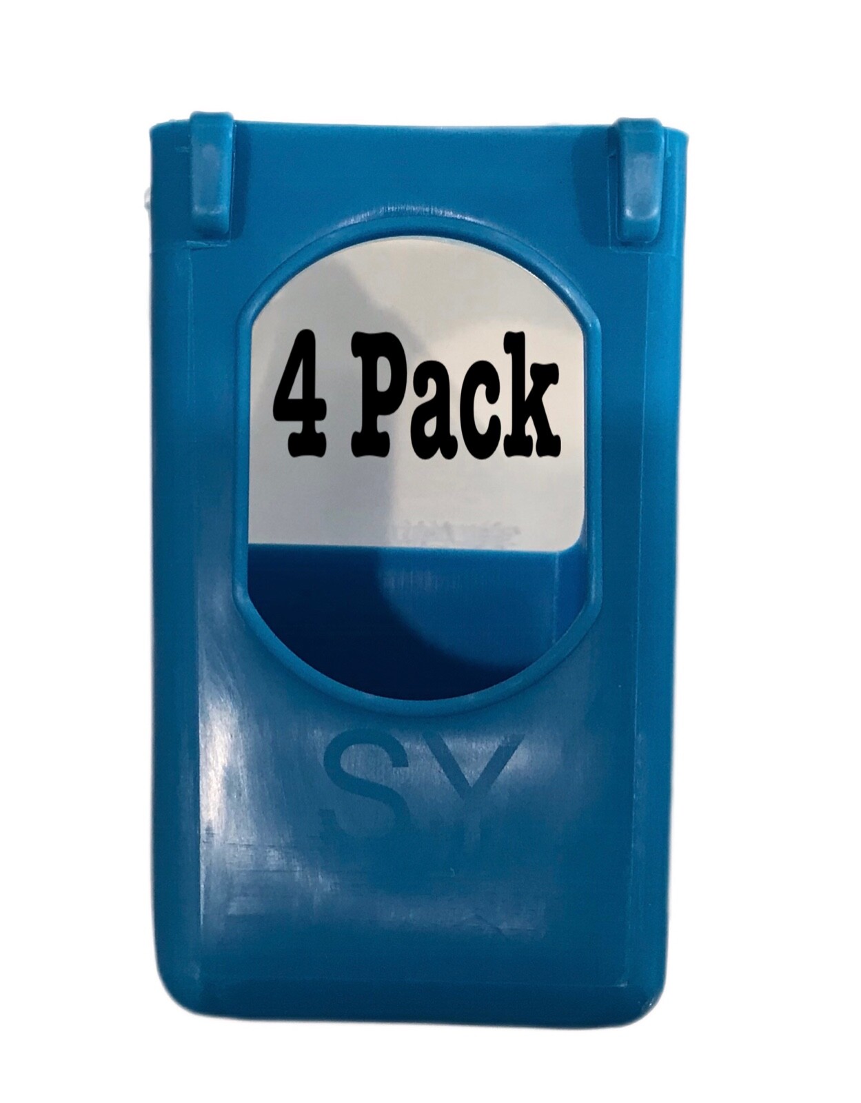 4 PACK OF 1 HOLE PLASTIC QUAIL PIGEON DOVE BIRD OUTSIDE OF CAGE MOUNT FEEDERS