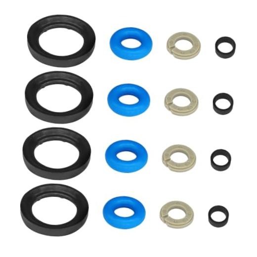 4 Sets Fuel Injector Seal Repair O-Ring Kit Fit for Hyundai Sonata 2.4L 2015