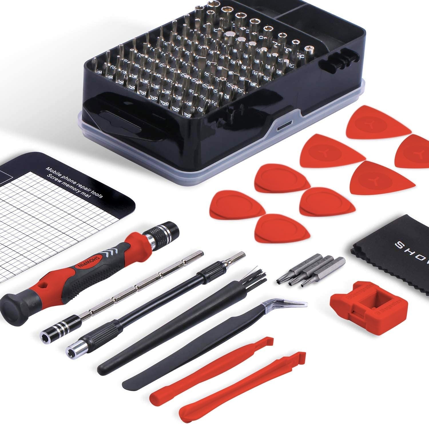122 in 1 Electronics Repair Screwdriver Set with Magnetic Bits for Computer P...