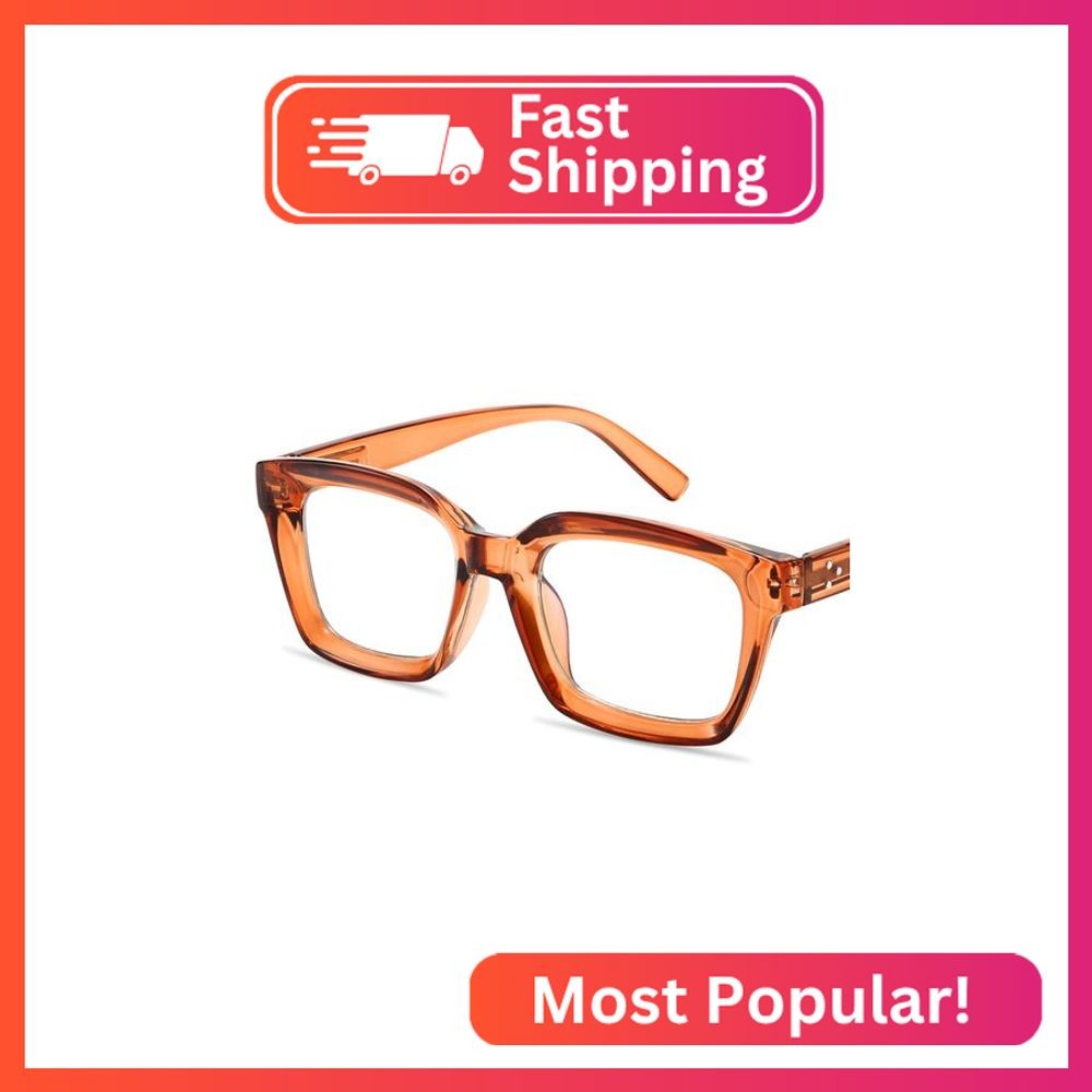 IBOANN Oversized Blue Light Glasses for Woman, Funky Fashion Glasses With Preppy