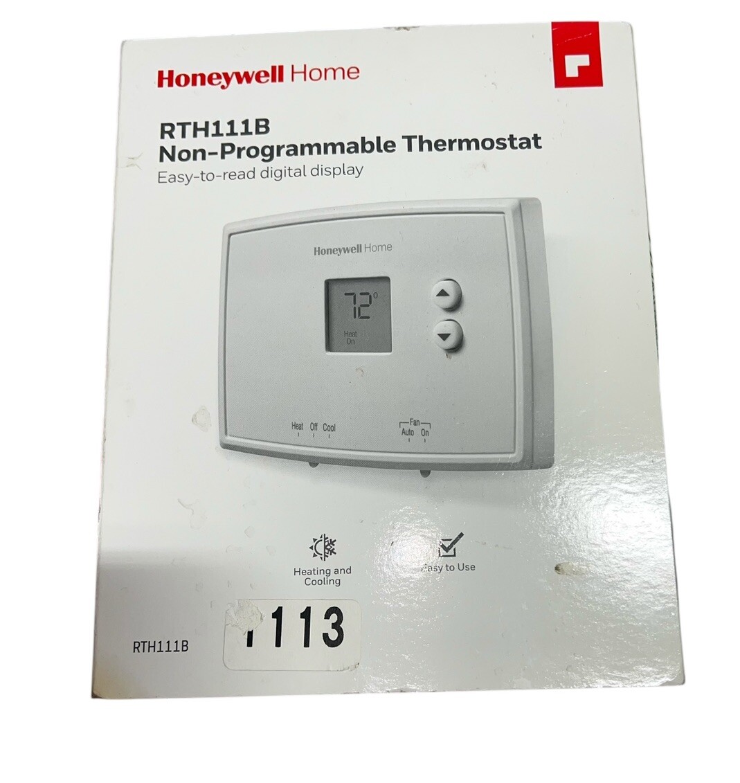 Honeywell Home Horizontal Non-Programmable Thermostat RTH111B
