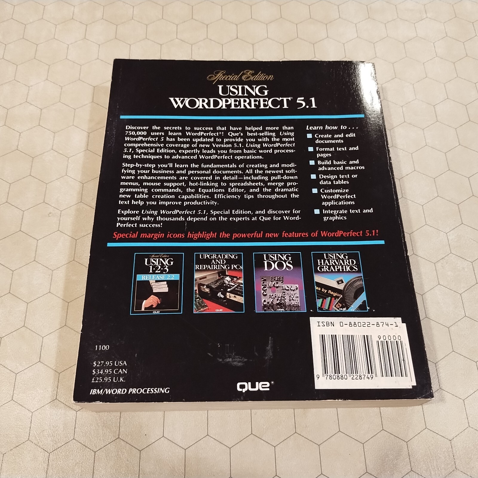 Using Wordperfect 5.1 Special Edition, Que Corp. 1989