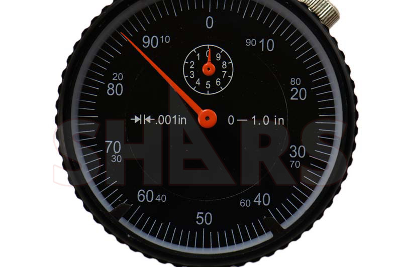 1" HIGH PRECISION DIAL INDICATOR .001" AGD 2 GRADUATION LUG BACK BLACK NEW !]
