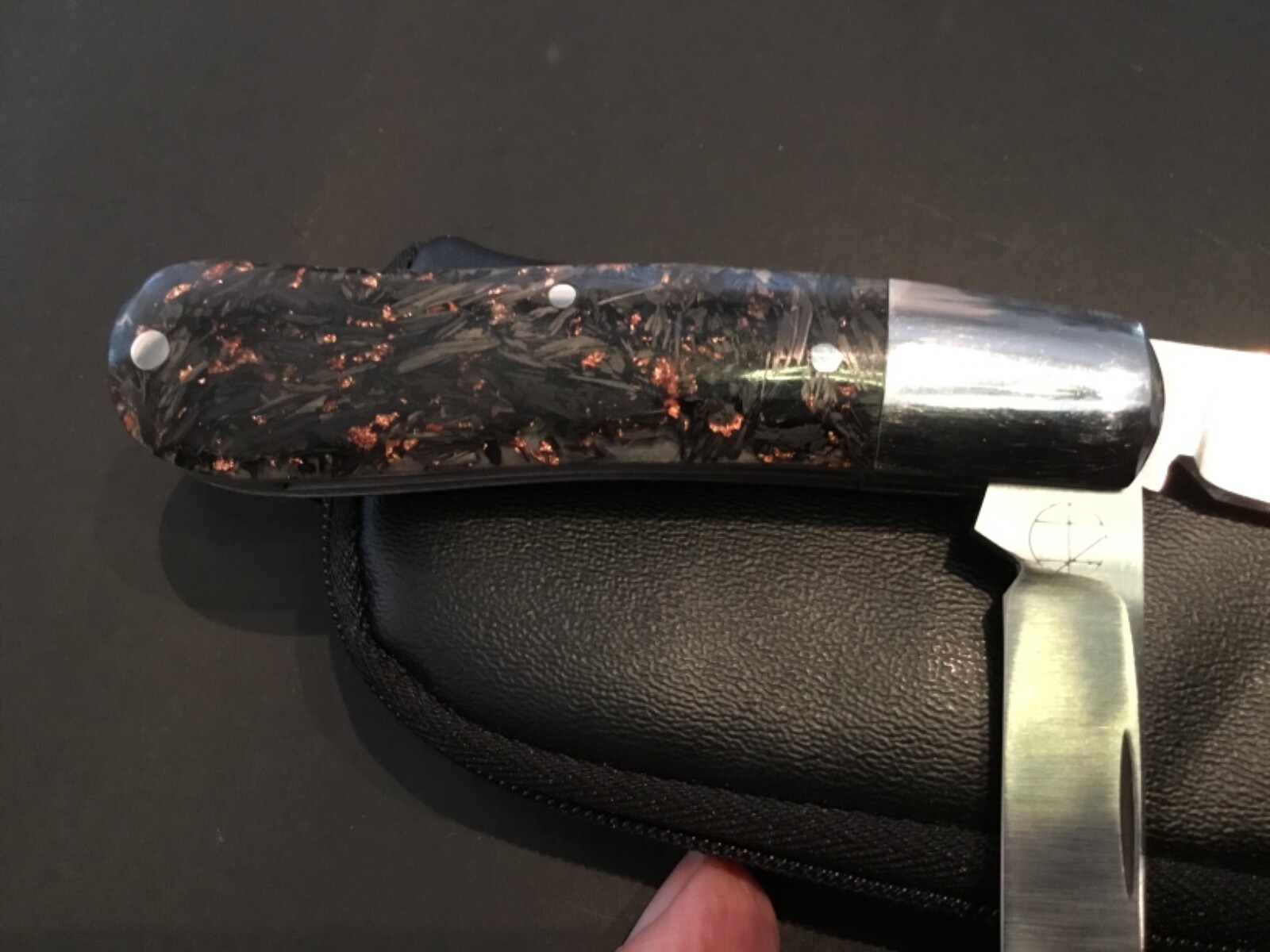 Custom Kirilov Custom Knives “Mars” 2 Blade Slipjoint Folder Folding Knife