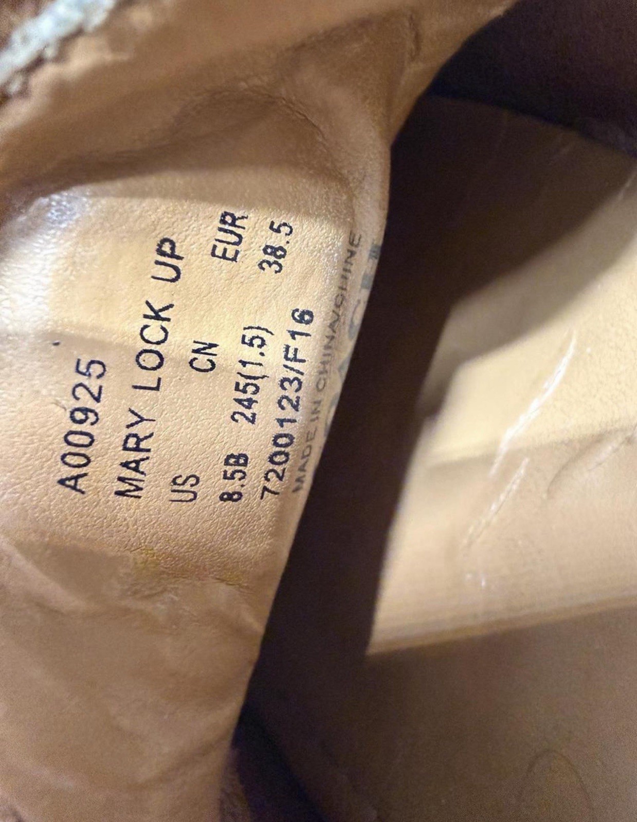 Coach Mary Lock Up Leather Driving Loafers Brown Slip On Women’s 8.5