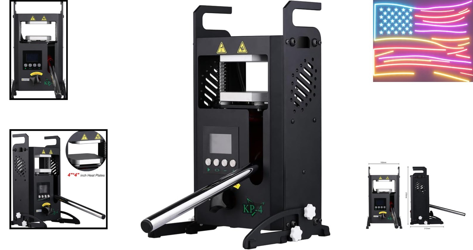 Heat Press Machine 4 Ton Dual Heated Plates LCD Digital Control Press
