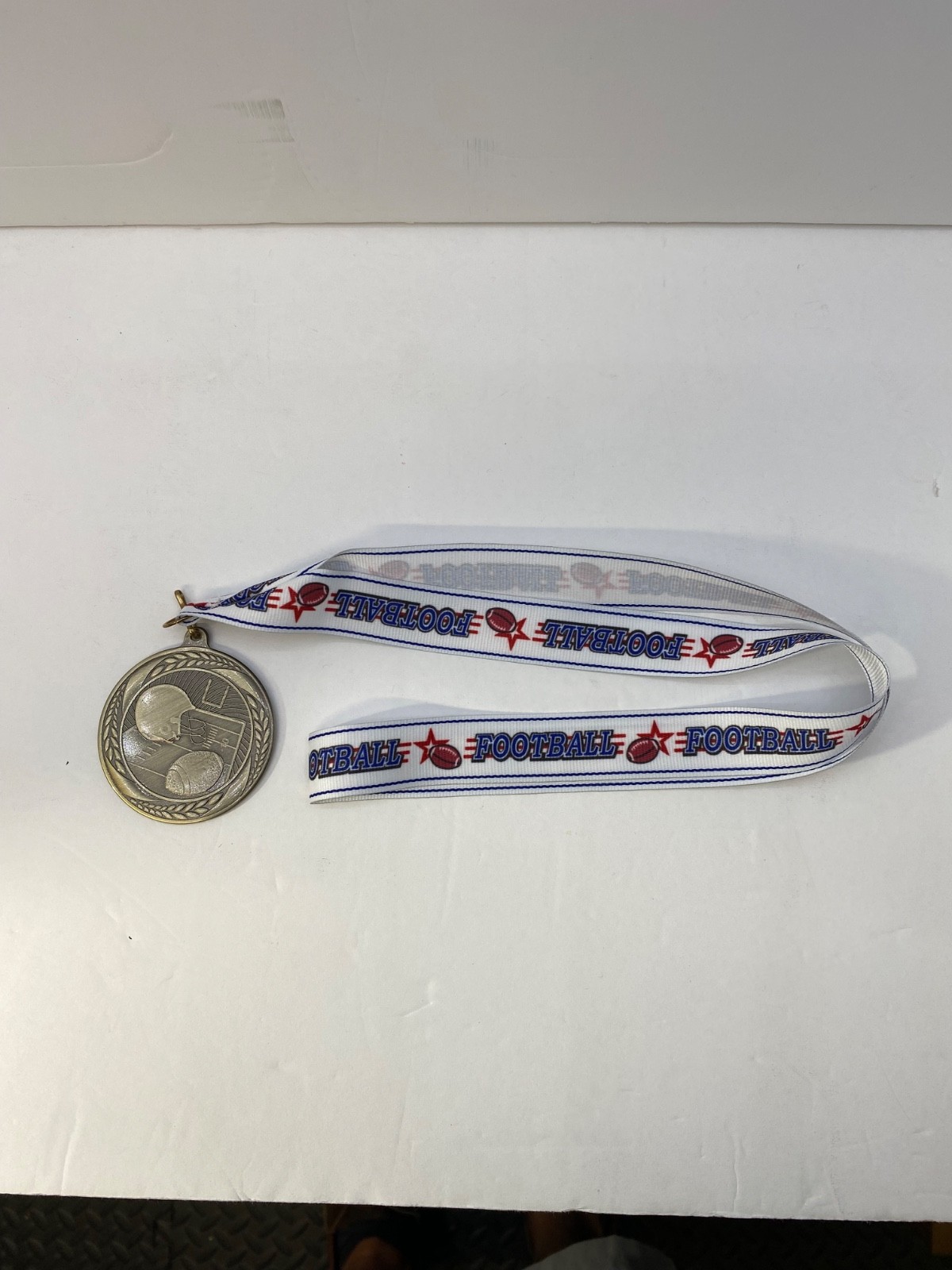Youth Football Award Die Cast Metal Ribbon *SUPPORT THE VET*