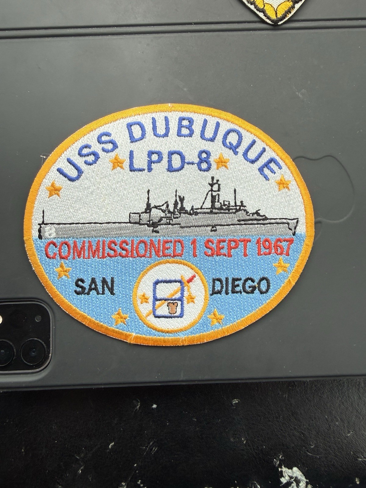USS DUBUQUE, LPD-8, COMMISSIONED 1 SEPT 1967