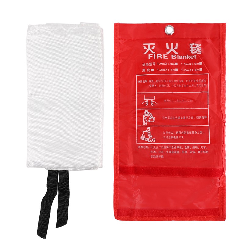 1-2Packs Large Fire Blanket Fireproof for Home Kitchen Office Emergency Safety