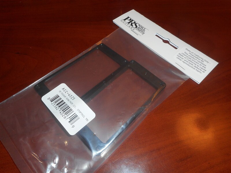 NEW - PRS Humbucking Pickup Rings For SE Guitars W/ Stoptail - BLACK PLASTIC