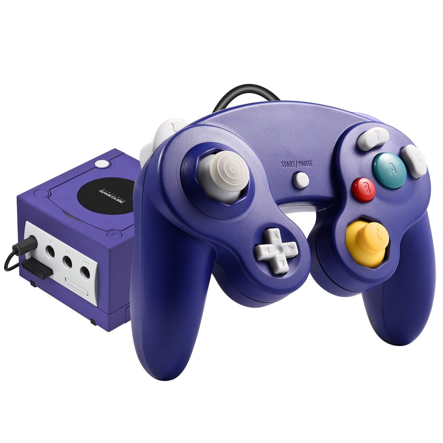 2 Packs Blue Wired Joypad Gamepad Controller For GameCube GC Console