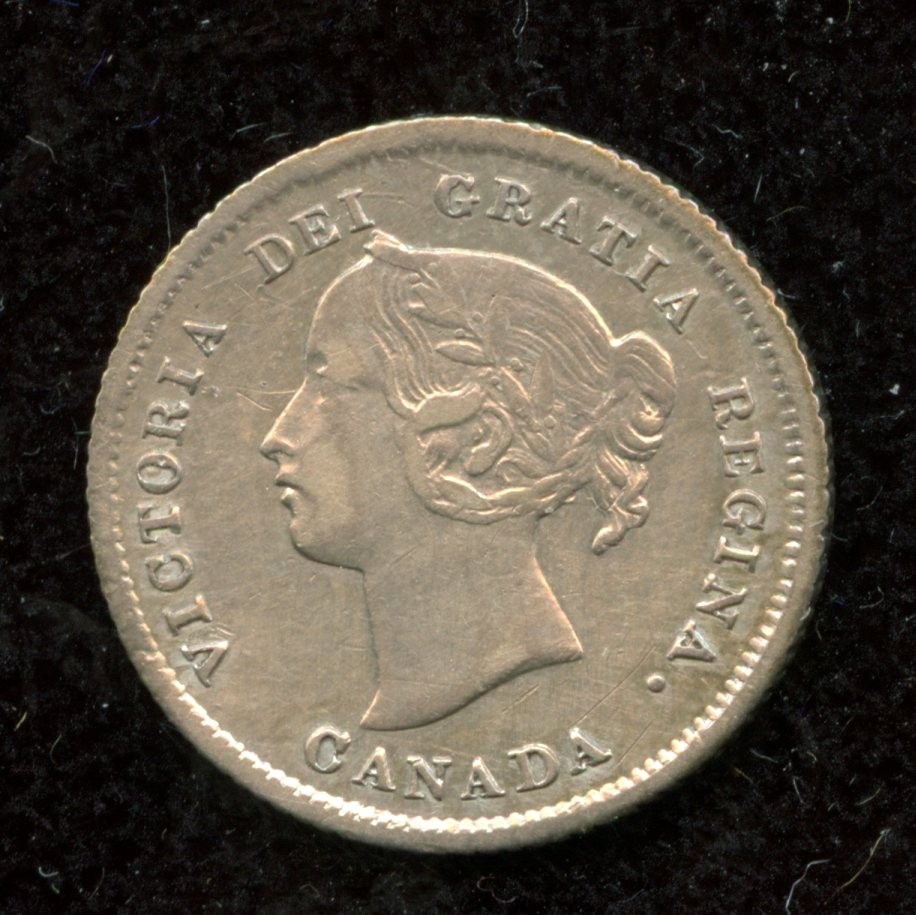 1874H Canada Five Cents - Very Fine Condition