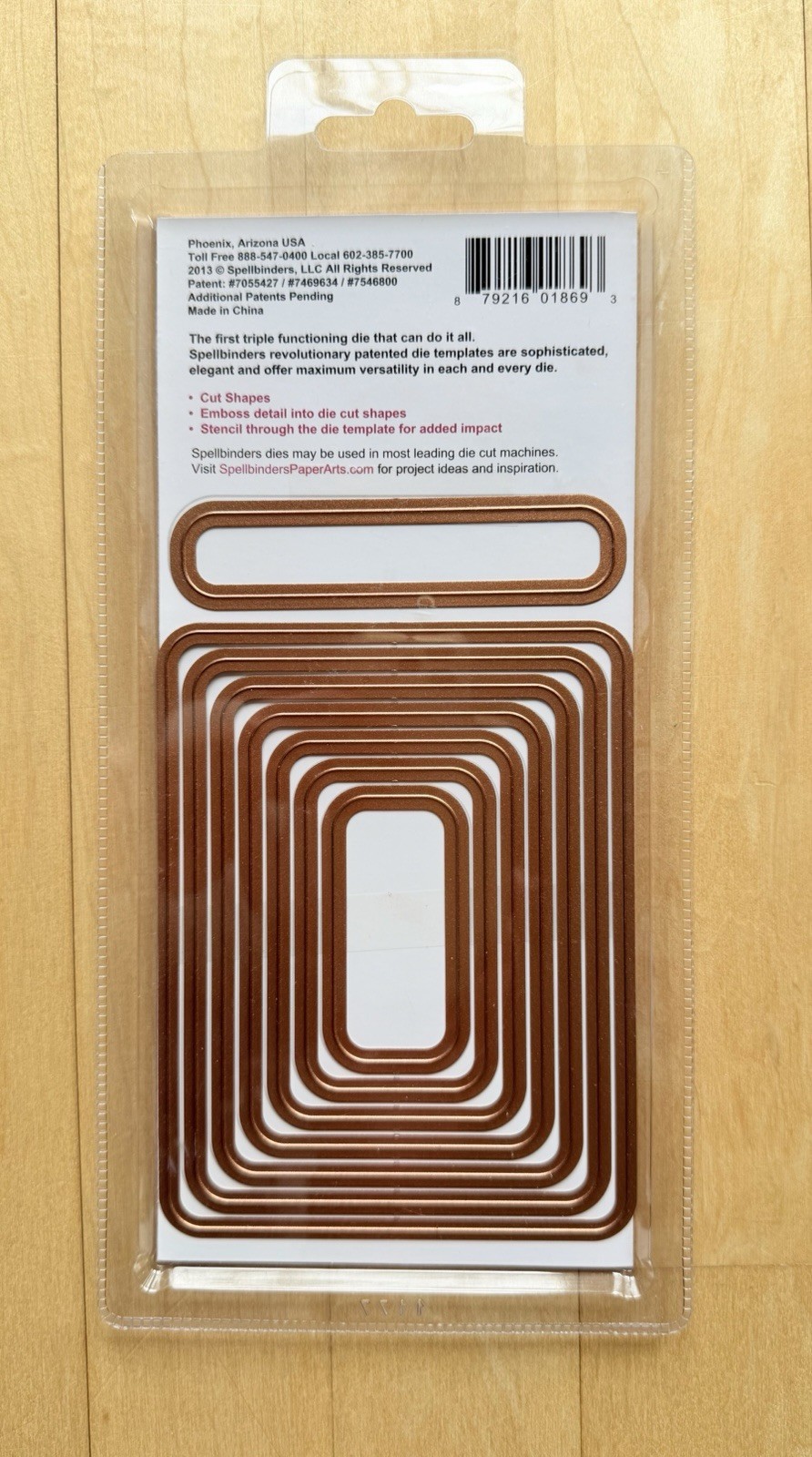 Spellbinders Nestabilities A2 Curved Matting Basics A Die S5-171 Rectangle Round