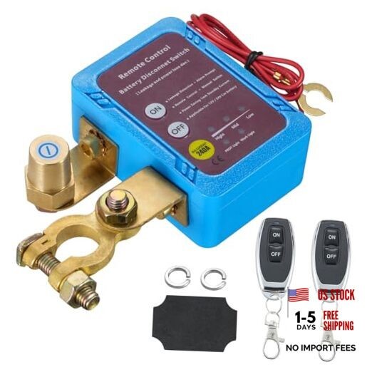 Battery Kill Switch, Remote Battery Disconnect Switch, 12V 240A, Smart