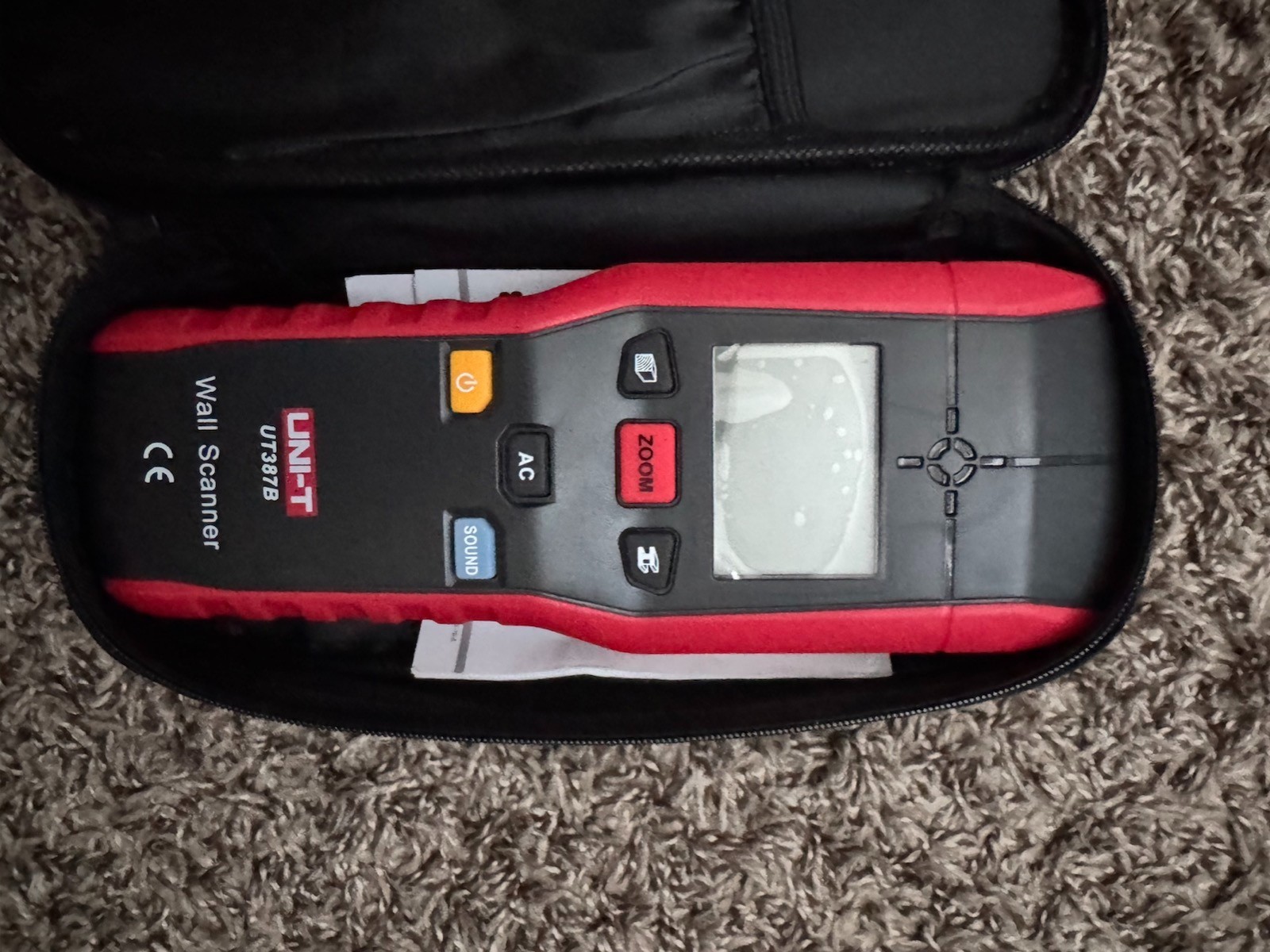 UNI-T UT387B Wall Scanner Stud Finder — Metal AC Wire Detector — With Case