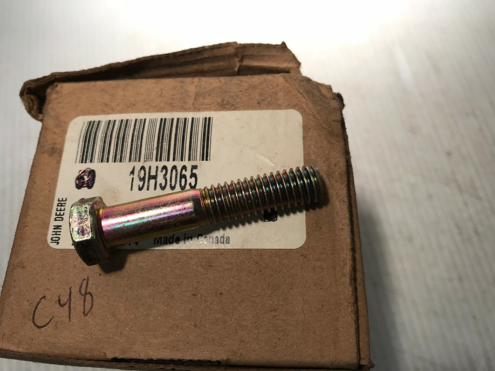 19H3065  GENUINE John Deere  CAP SCREW BOLT