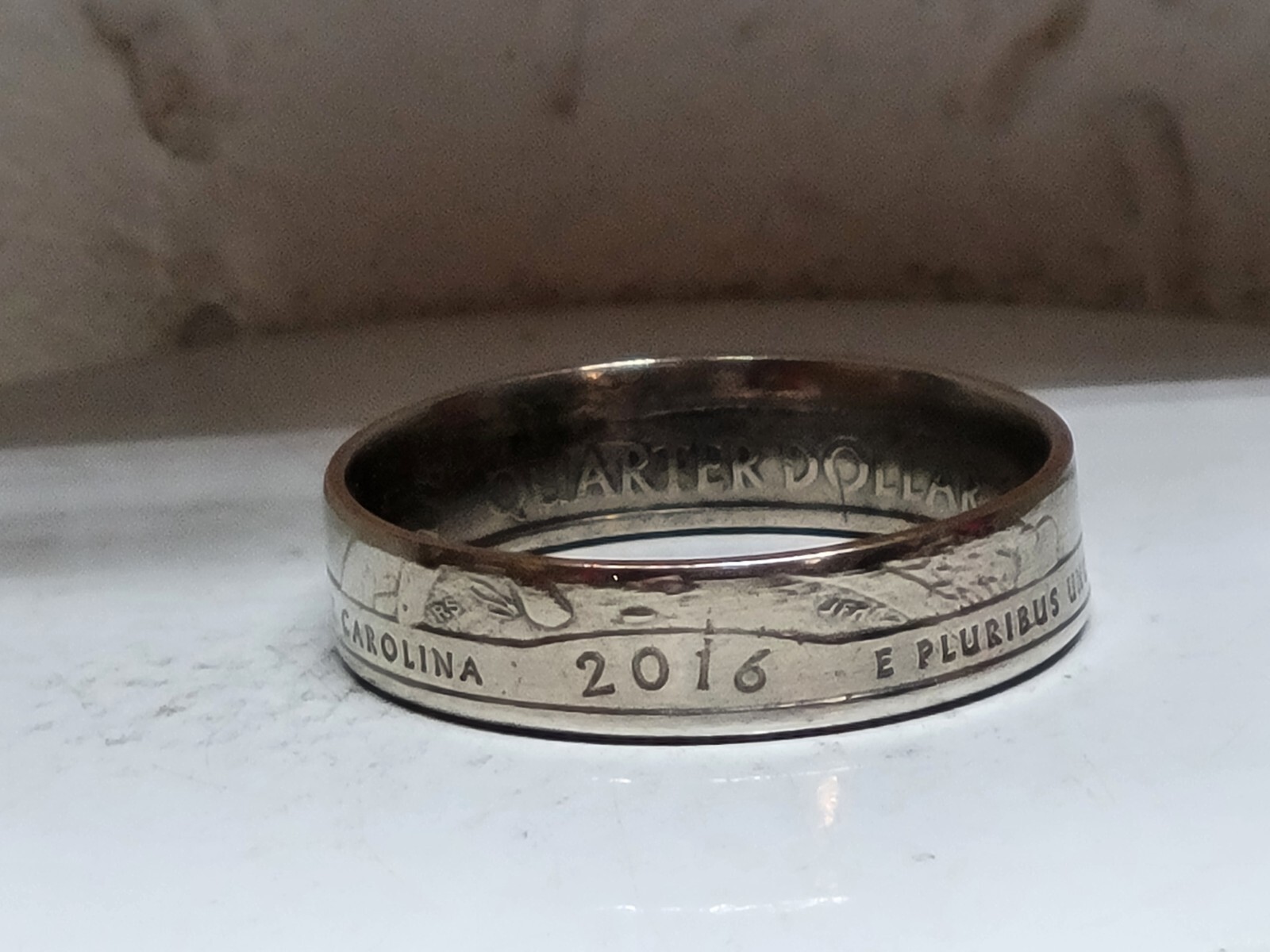 FORT MOULTRIE, SC. - Size 9 State Quarter Coin Ring