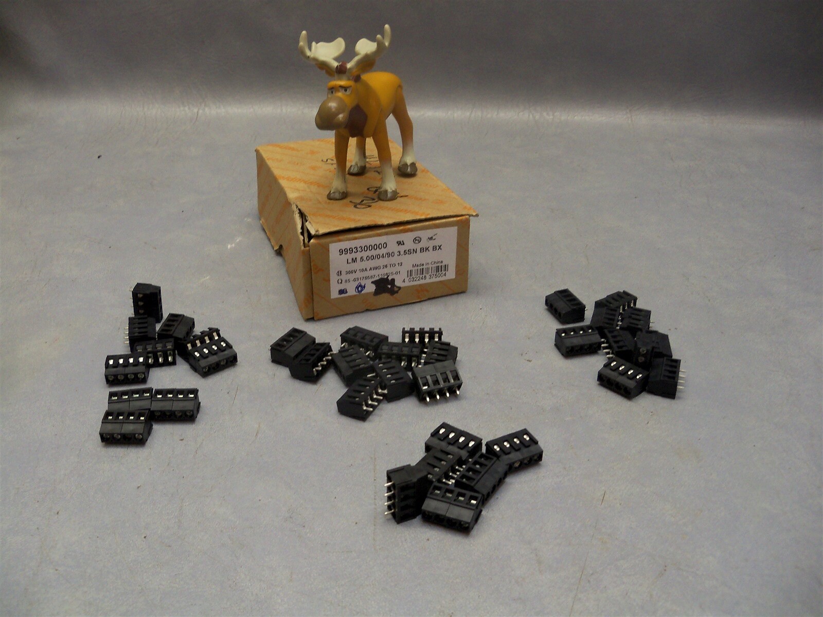2 Position Wire to Board Terminal Block 45° 9993300000 Weidmüller Lot of 72
