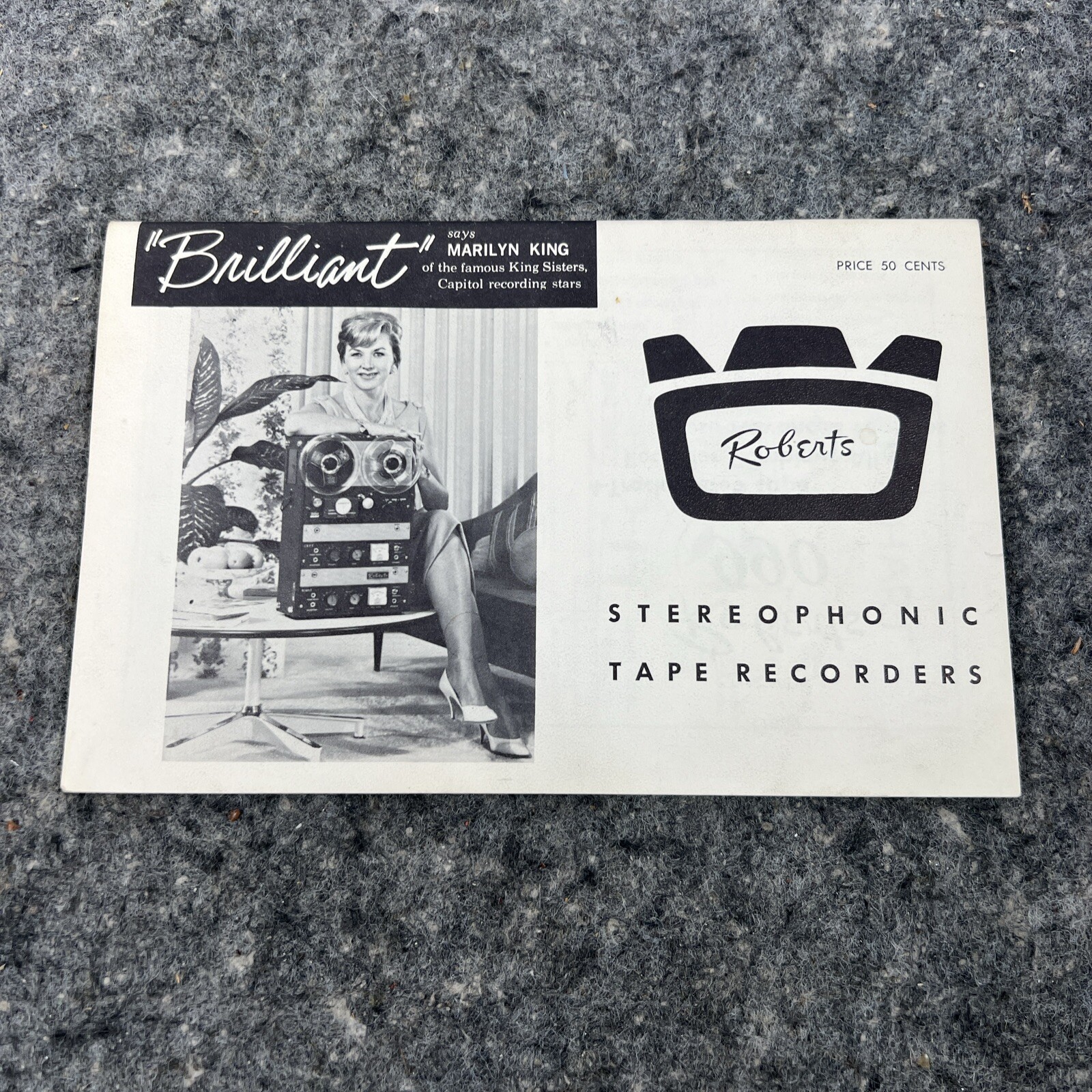 Original Roberts Sterophonic Tape Recorders  instruction manual