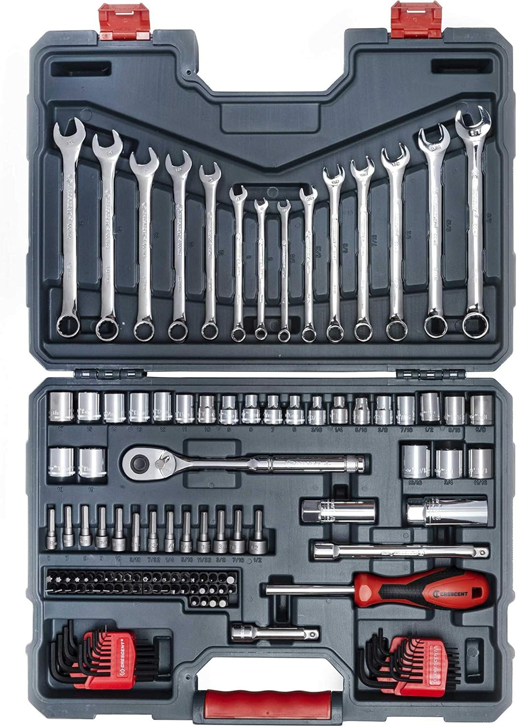 Crescent 128-Piece Mechanics Tool Set - 3/8" Drive SAE/Metric Standard