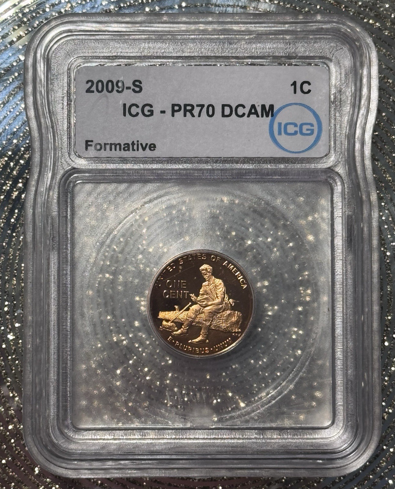2009s Lincoln formative bicentennial penny Proof 70 deep cameo