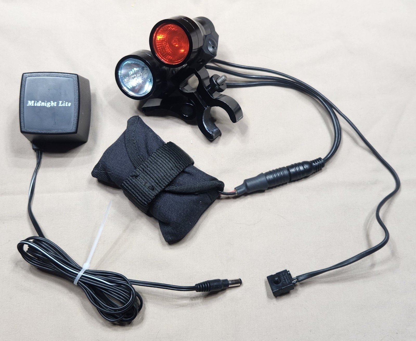 Midnight Lite, Dual Beam, Scope Mounted, Rechargeable Night Hunting Light System