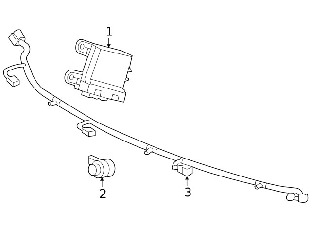 Genuine GM Parking Assist Control Module 22994596