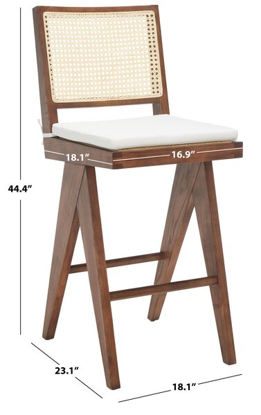 Safavieh COLETTE RATTAN BARSTOOL, Reduced Price 2172739315 SFV4134D