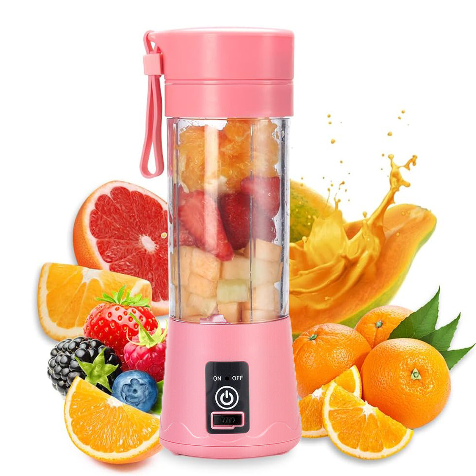 Portable Blender Cup Electric USB Juicer Blender 380ml Shake Mixer Travel Cup