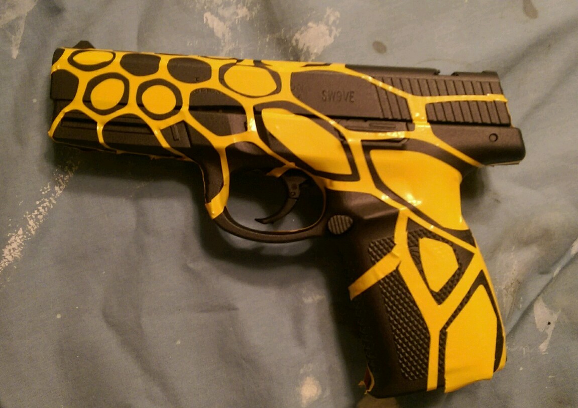 VINYL HIGH HEAT BAKE GUN STENCIL - for CERAKOTE -For Kryptek© style pattern