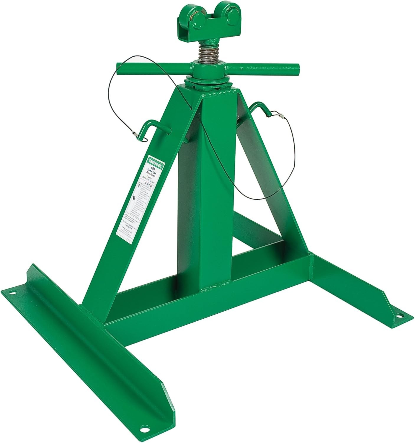 Greenlee Adjustable Reel Stand 54 Inch Max Height Durable for Professional Use