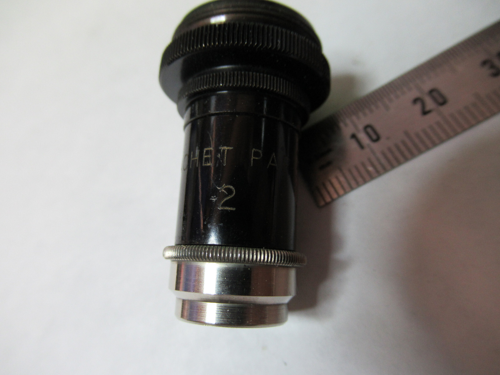 ANTIQUE NACHET PARIS "2" OBJECTIVE LENS MICROSCOPE PART AS PICTURED X2-A-07