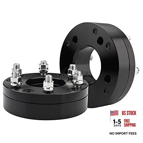 2 Inch 5x5 to 6x5.5 Wheel Adapters Replacement for 1995-1999 5x5 to 6x5.5(BK)