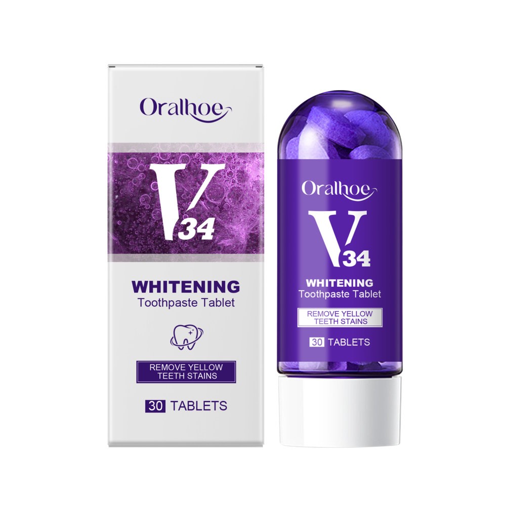 Whitening Tootaste Tablets Teeth Cleaning Tooth Yellow Tartar