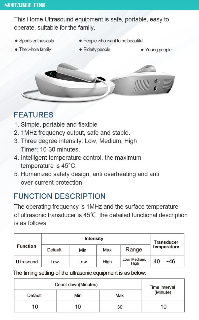 Ultrasonic Physiotherapy Instrument AK-CS-02