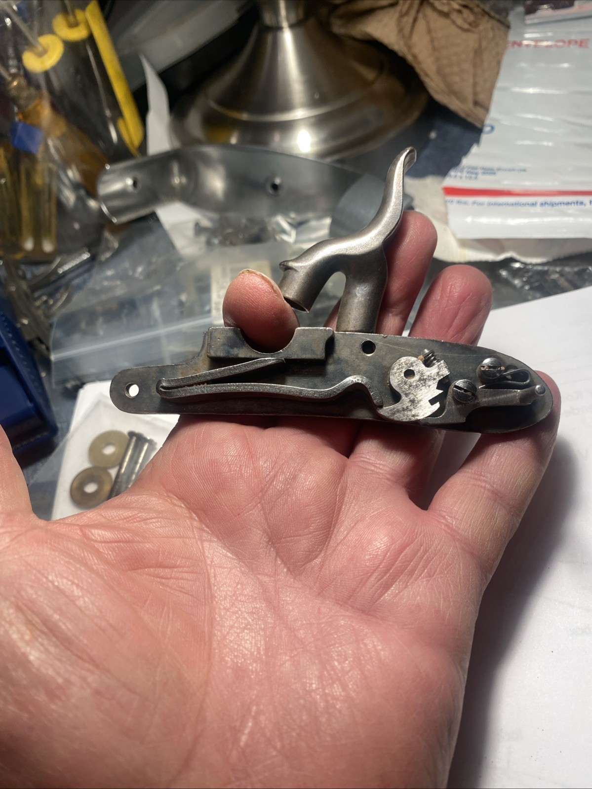 CVA Lock W Screw & Bushing For Bobcat, Frontier And Plainsman Muzzleloader.
