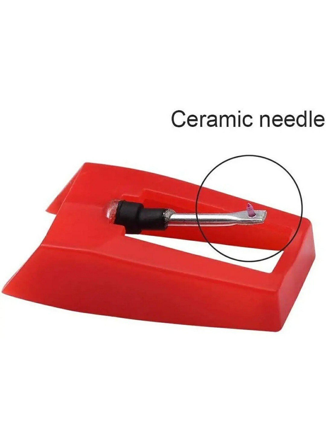4 Pack Ruby Record Player Needle Turntable Stylus Replacement for ION Jenson Cro