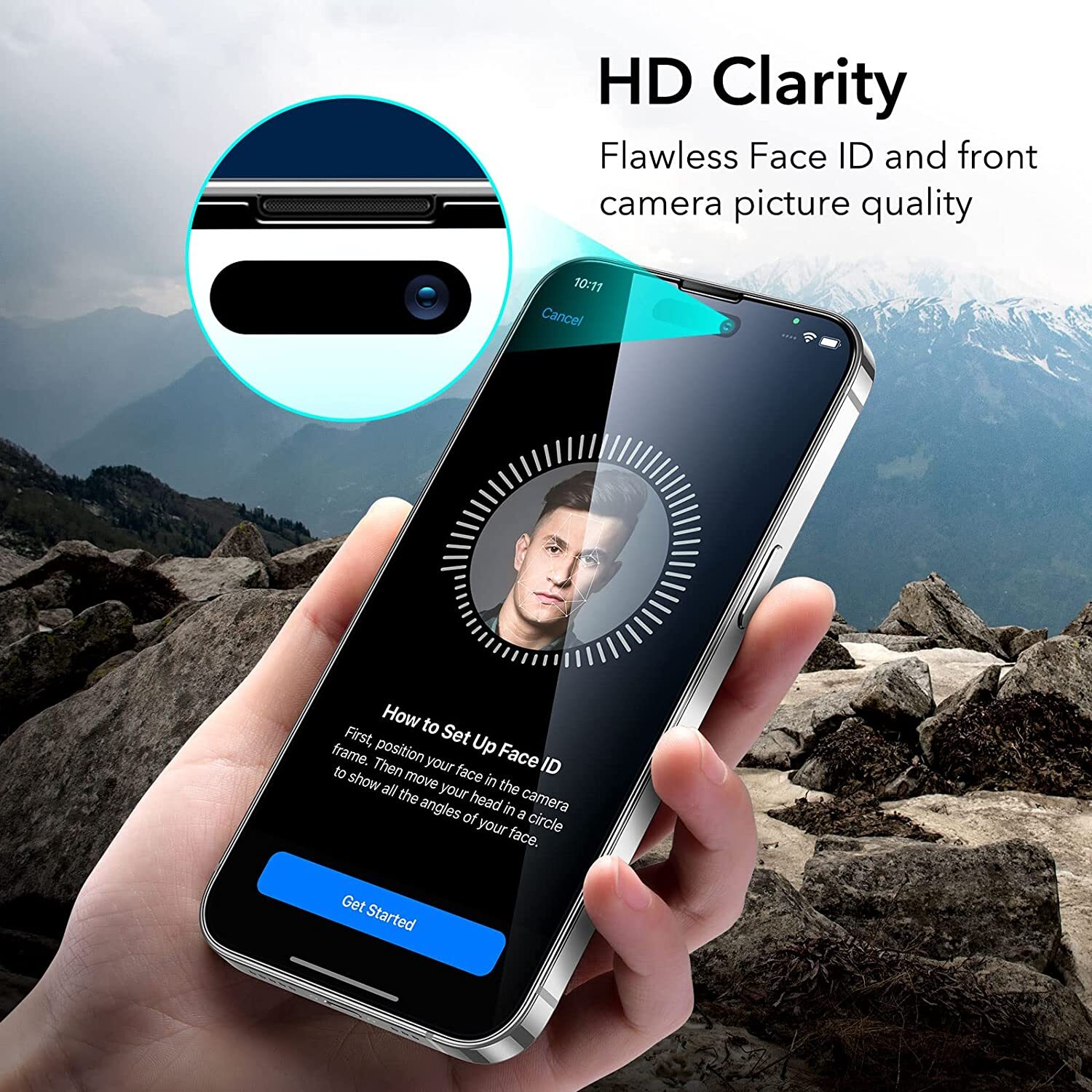 For iPhone 15 14 13 12 11 Pro Max Tempered Glass Screen Camera Protector