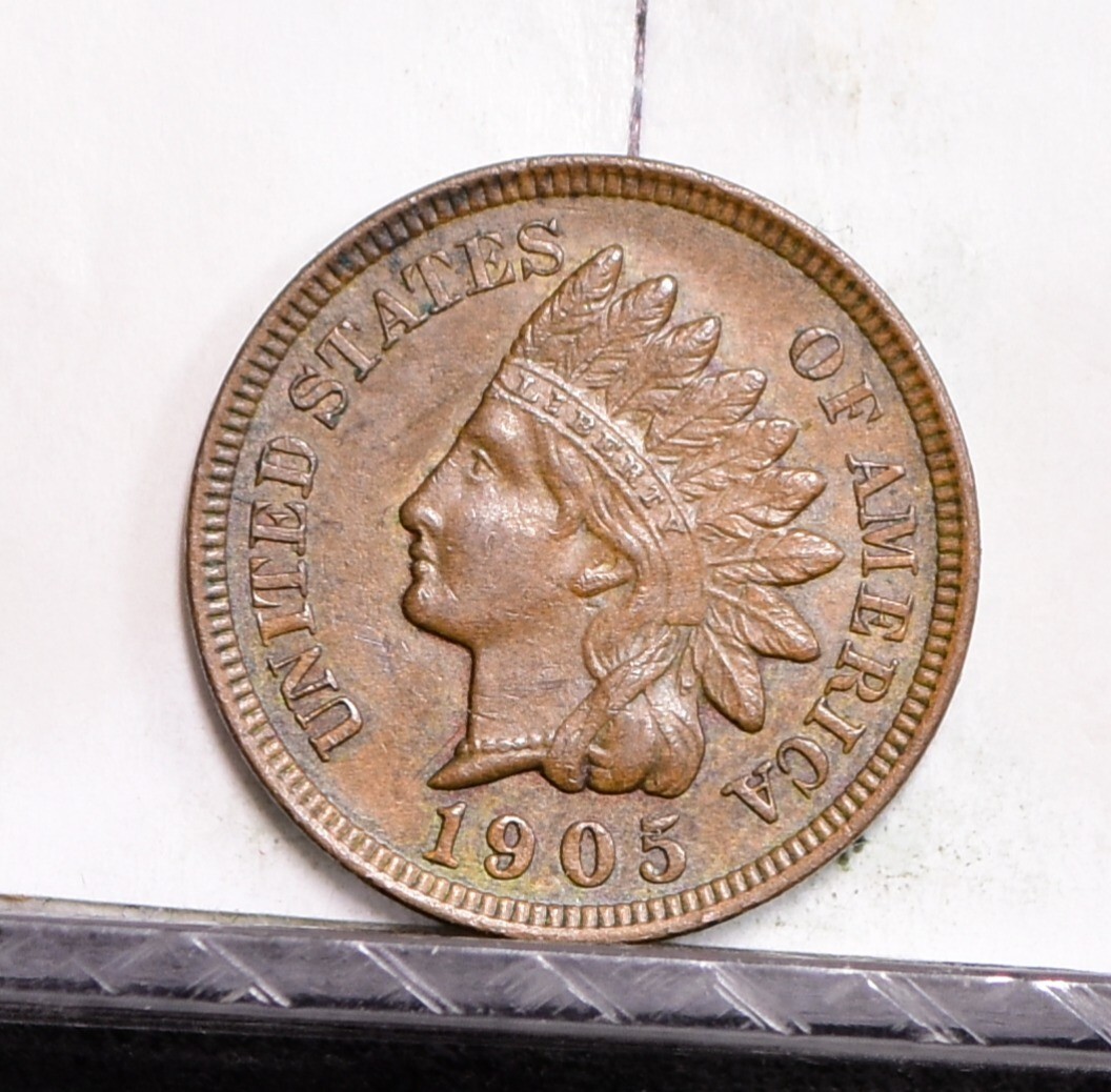 1905 Indian Cent - AU (#57468-L)