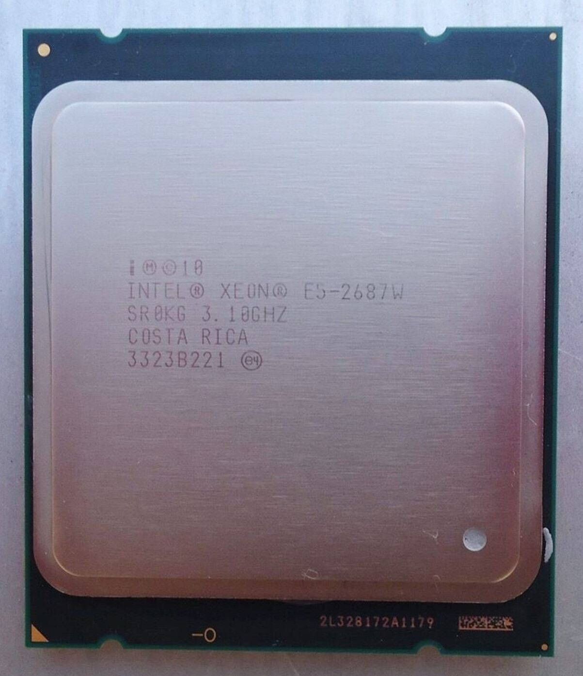 Uses Intel Xeon E5-2687W 3.1GHz 8 Core 16 Threads SR0KG LGA2011 CPU Processor