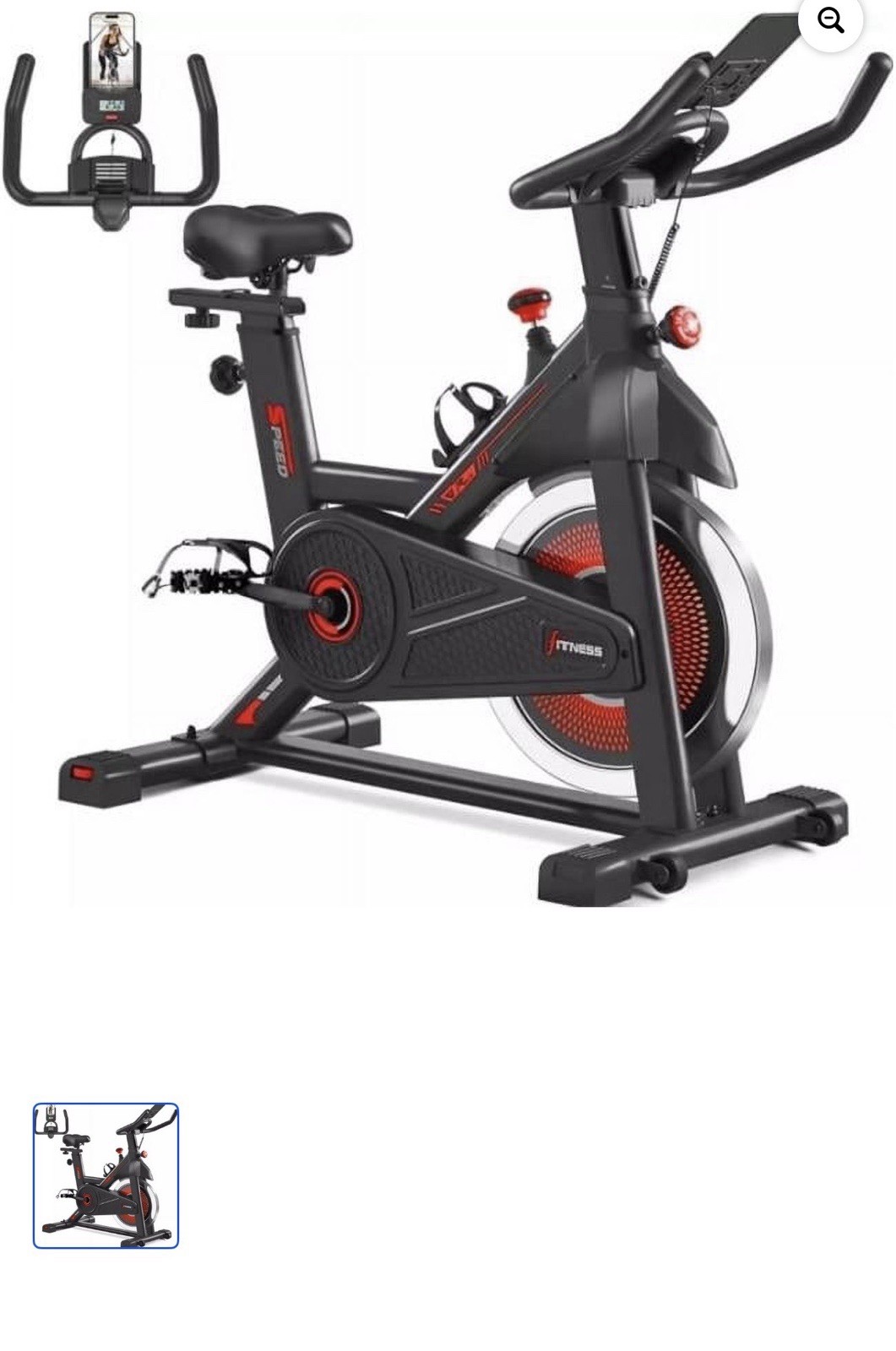 BRAND NEW LEXWUK STATIONARY EXERCISE BIKE, RED & ORANGE *FREE SHIPPING*