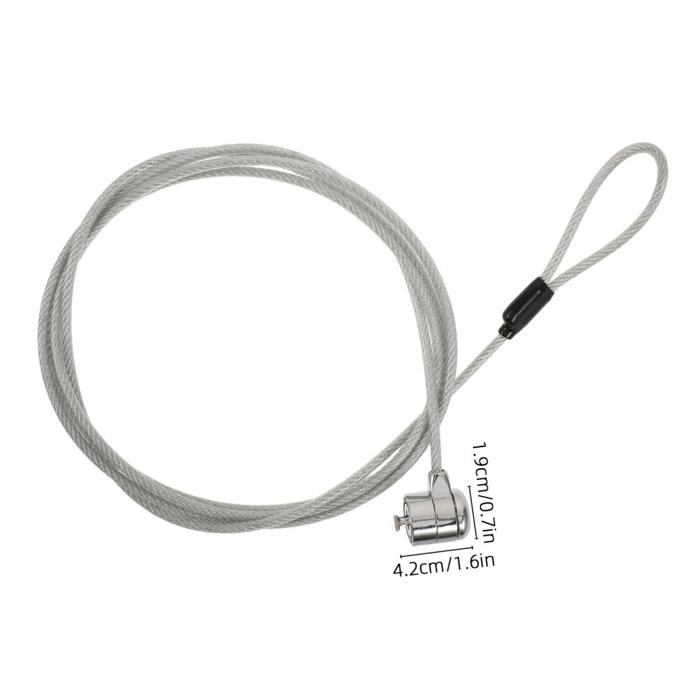 Reusable Zinc Alloy Laptop Cable Lock with Key Portable Home Security Device