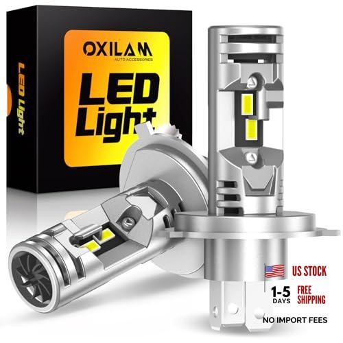 2025 Upgraded H4 9003 Bulb, 26000LM 700% Brighter, 1:1 Halogen Size 6500K