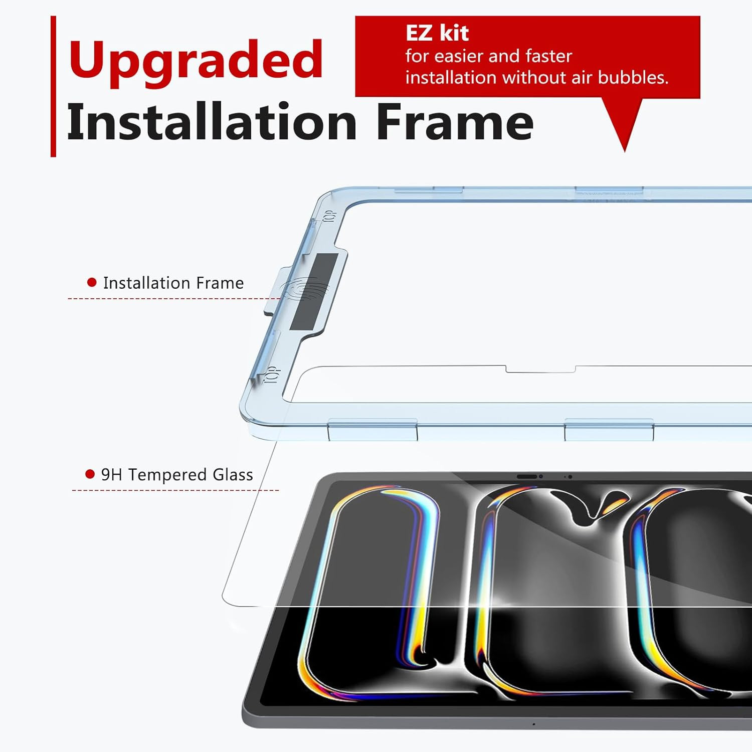 Screen Protector Compatible with iPad Pro 11 Inch (2Generation 11/10.9 Inch ...