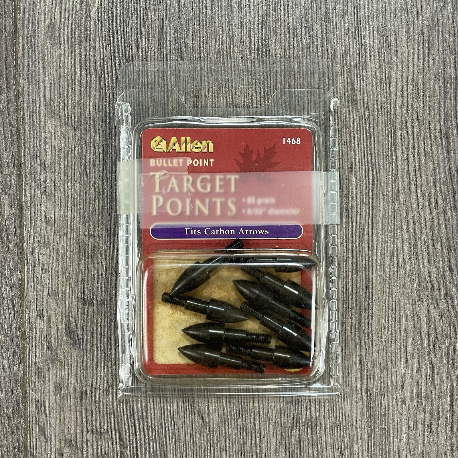 Allen Bullet Points Arrow Heads 9 Total Archery Field 1468 Carbon Arrows