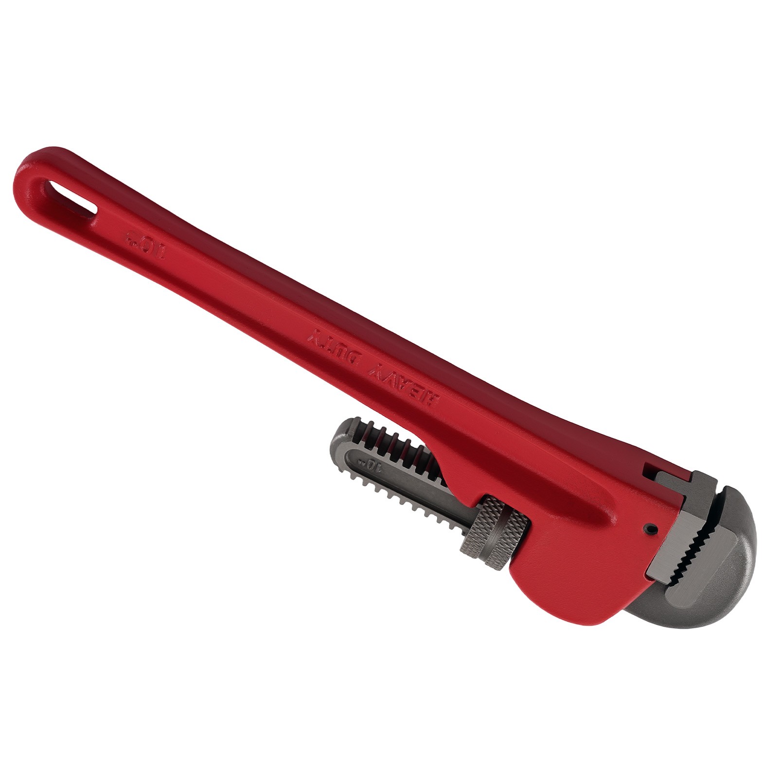10 in Pipe Wrench Heavy Duty 250mm CRV Steel Serrated Adjustable Jaw Tool